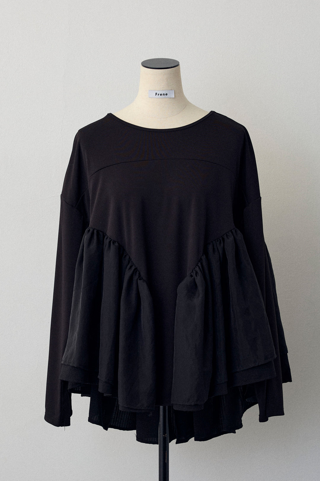 [予約]フリルテール異素材切替チュニック