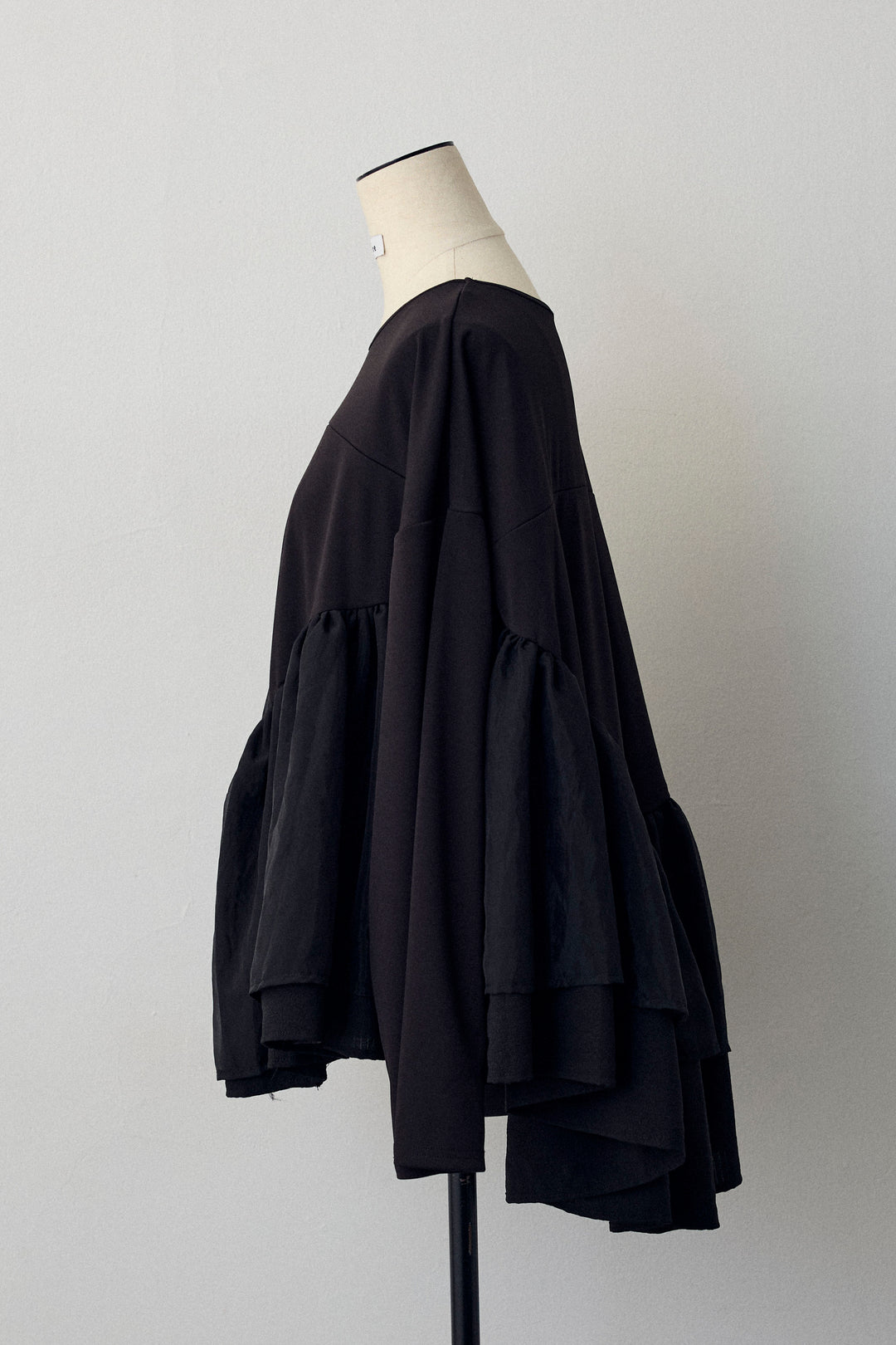 [予約]フリルテール異素材切替チュニック