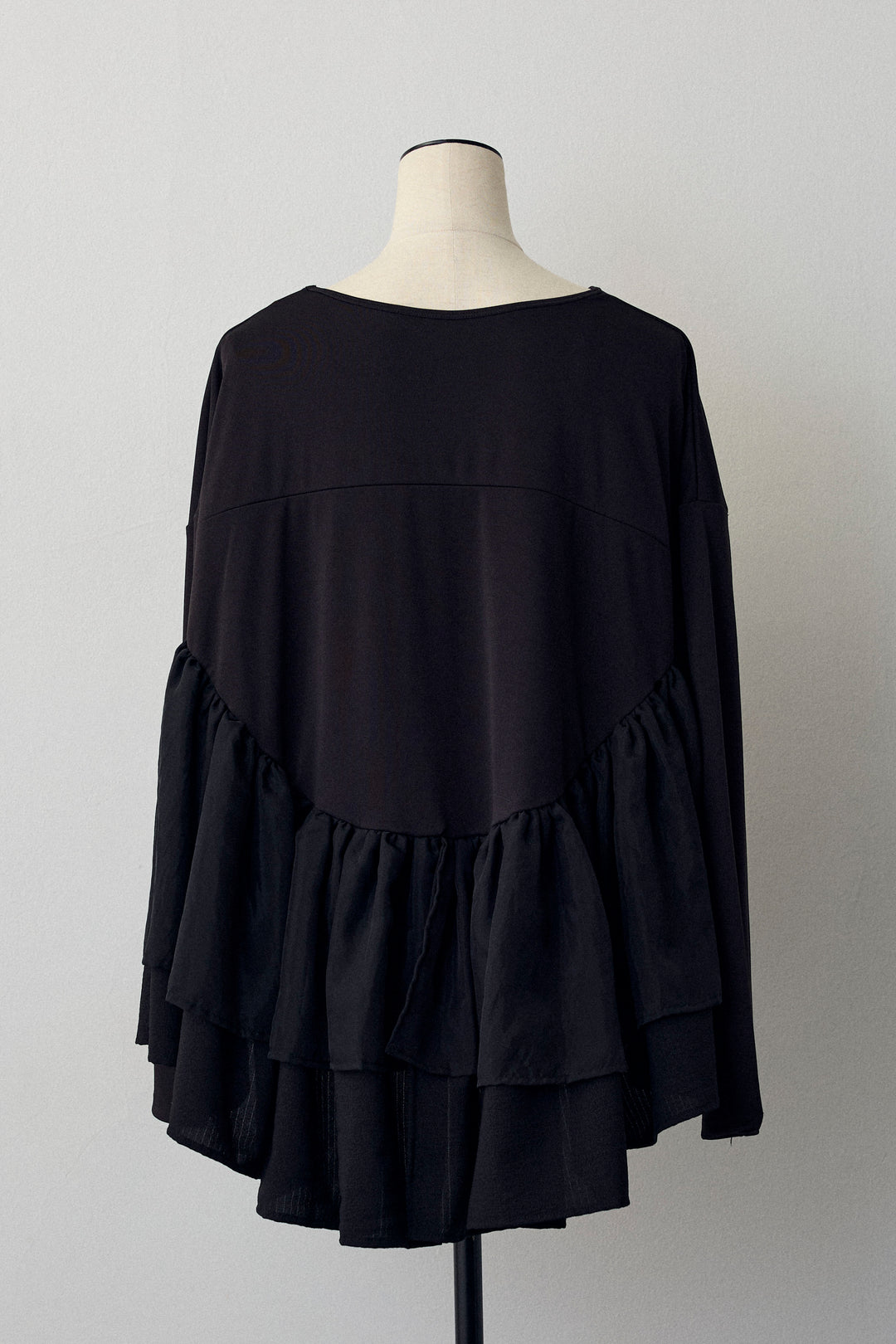 [予約]フリルテール異素材切替チュニック