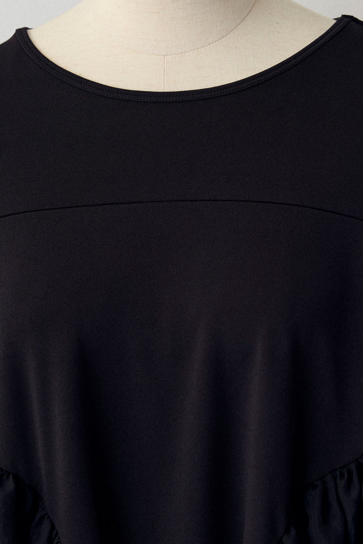 [予約]フリルテール異素材切替チュニック