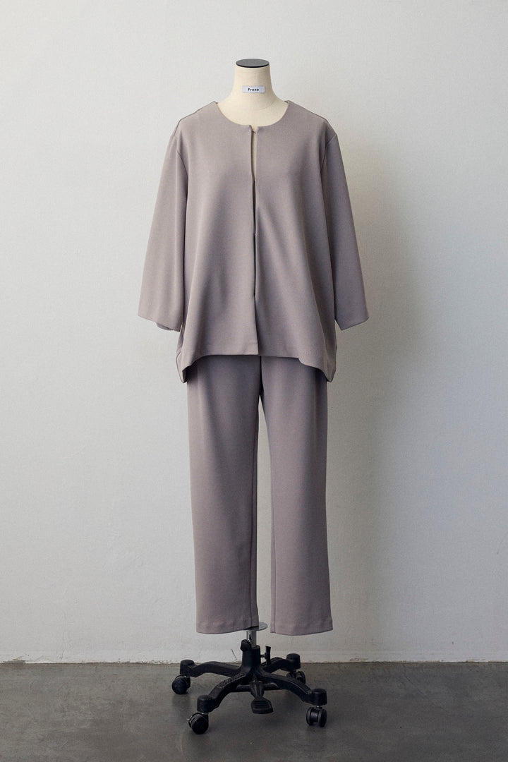 [予約]ノーカラージョーゼットセットアップ