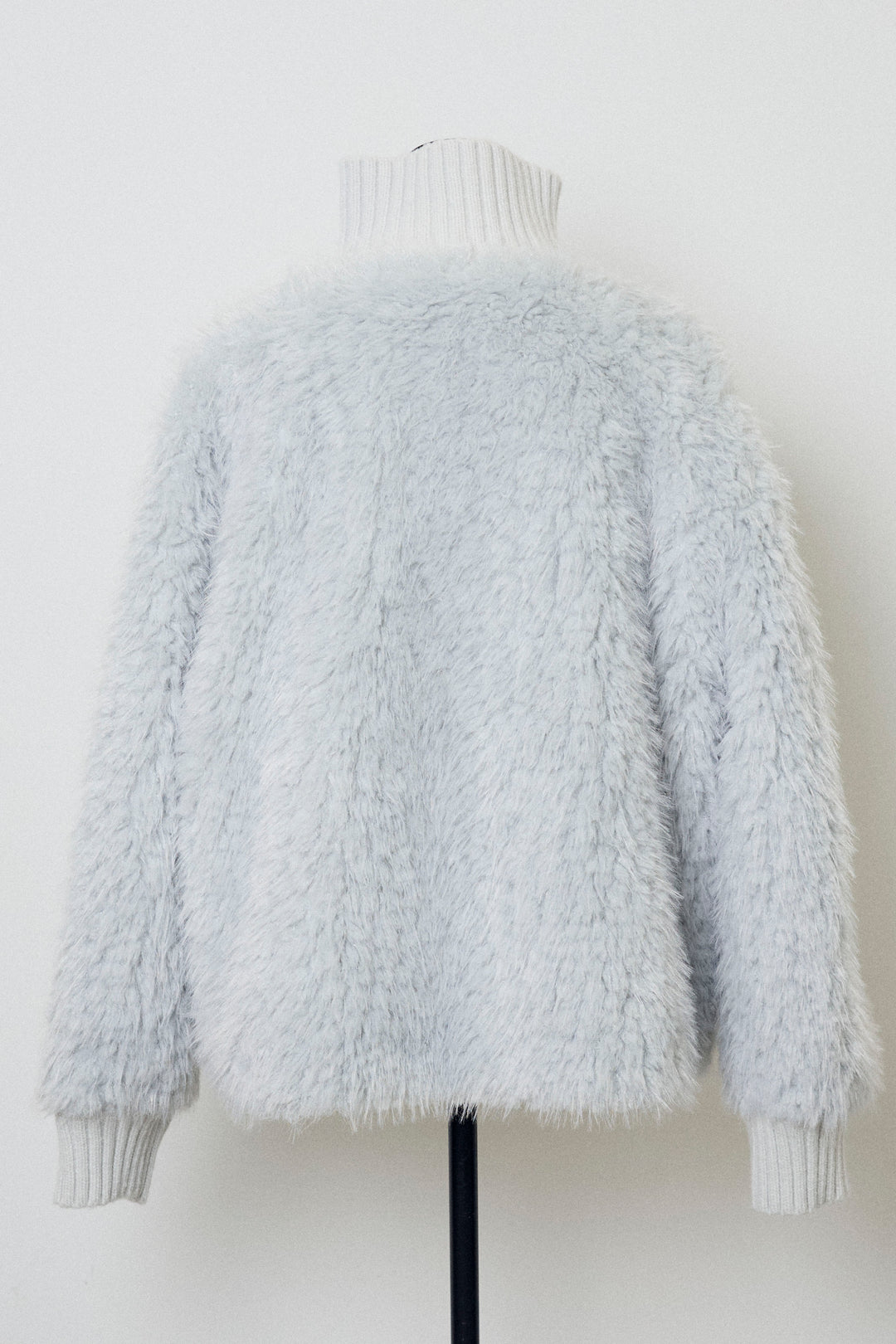 [予約]シャギーファー×リブニットミックスジャケット