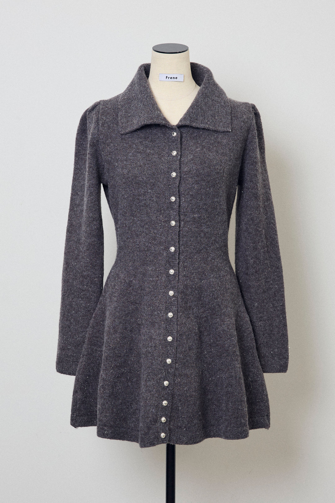 [予約]セミフレアラインニットミニワンピ