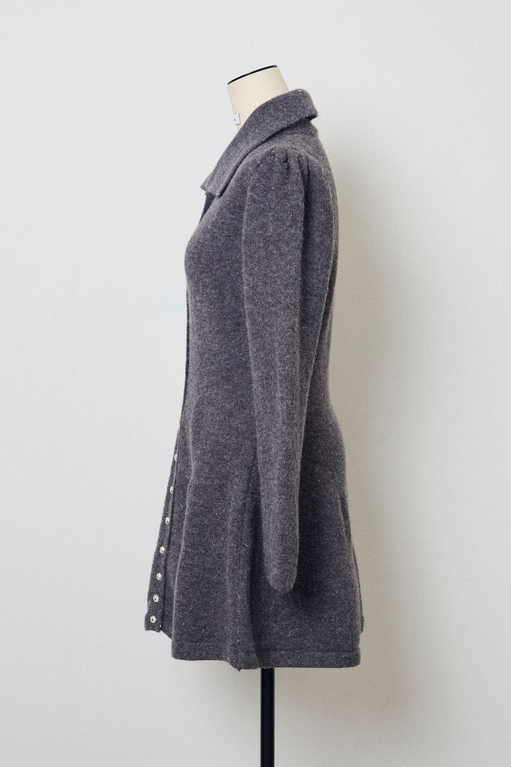 [予約]セミフレアラインニットミニワンピ