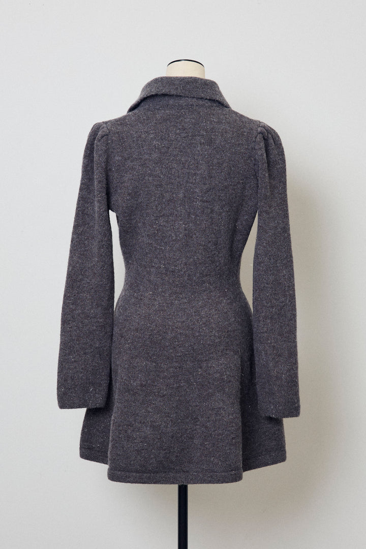 [予約]セミフレアラインニットミニワンピ