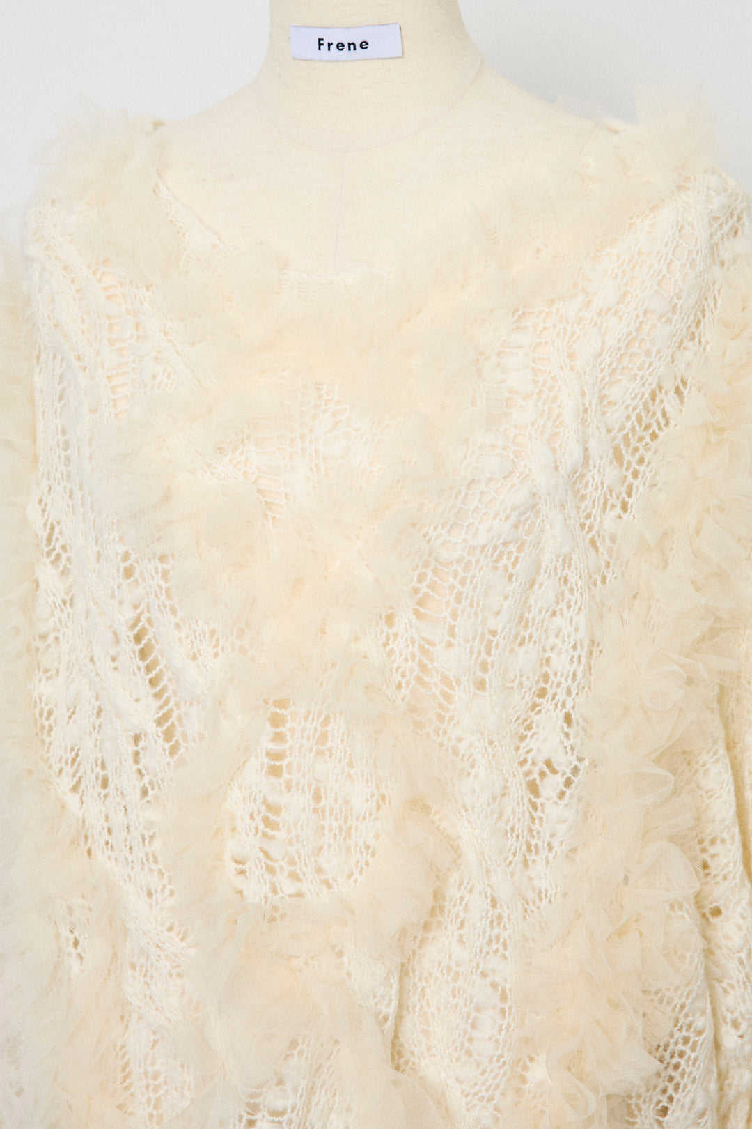 [予約]透かし編みホイップチュールニット