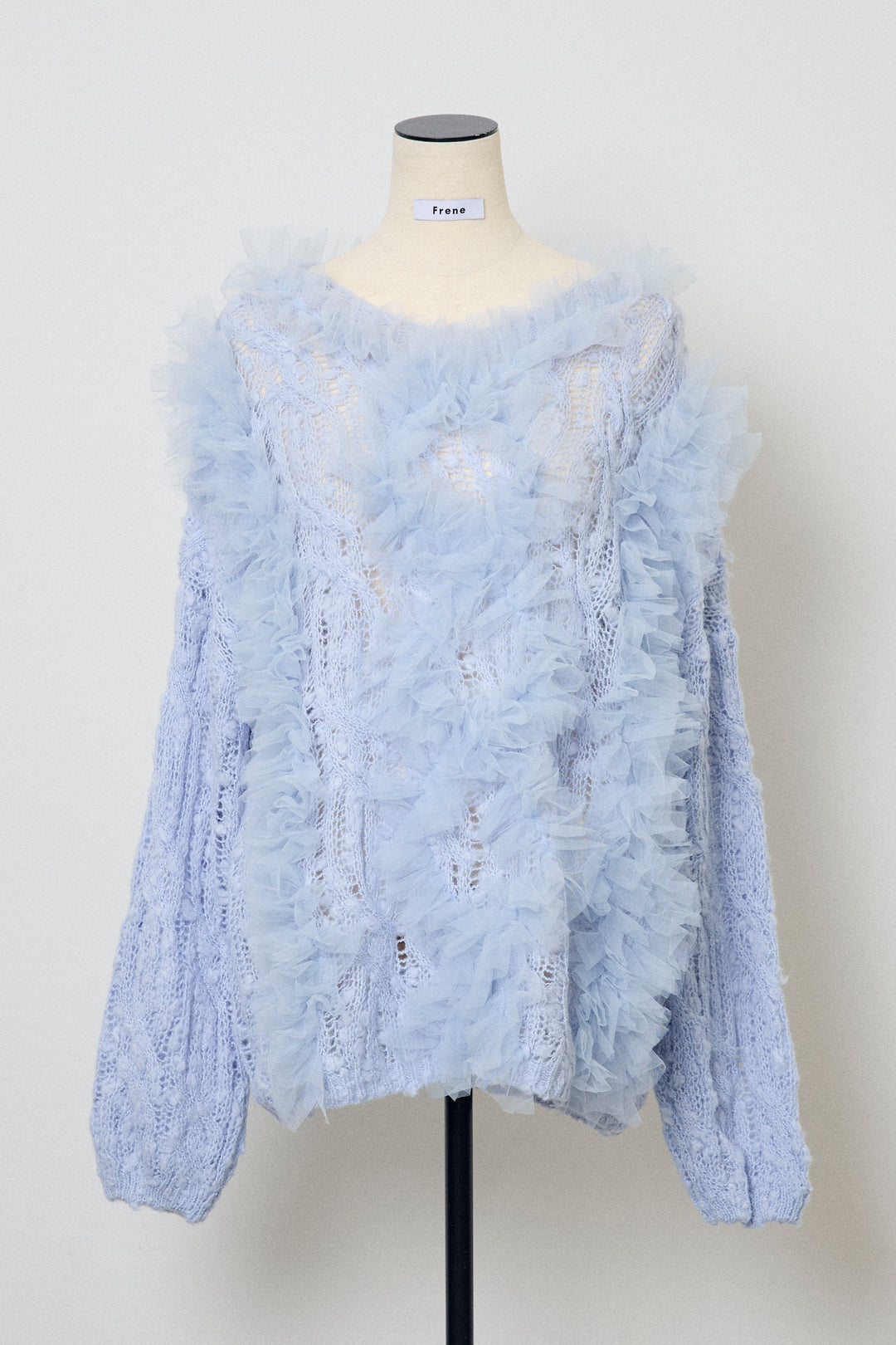 [予約]透かし編みホイップチュールニット