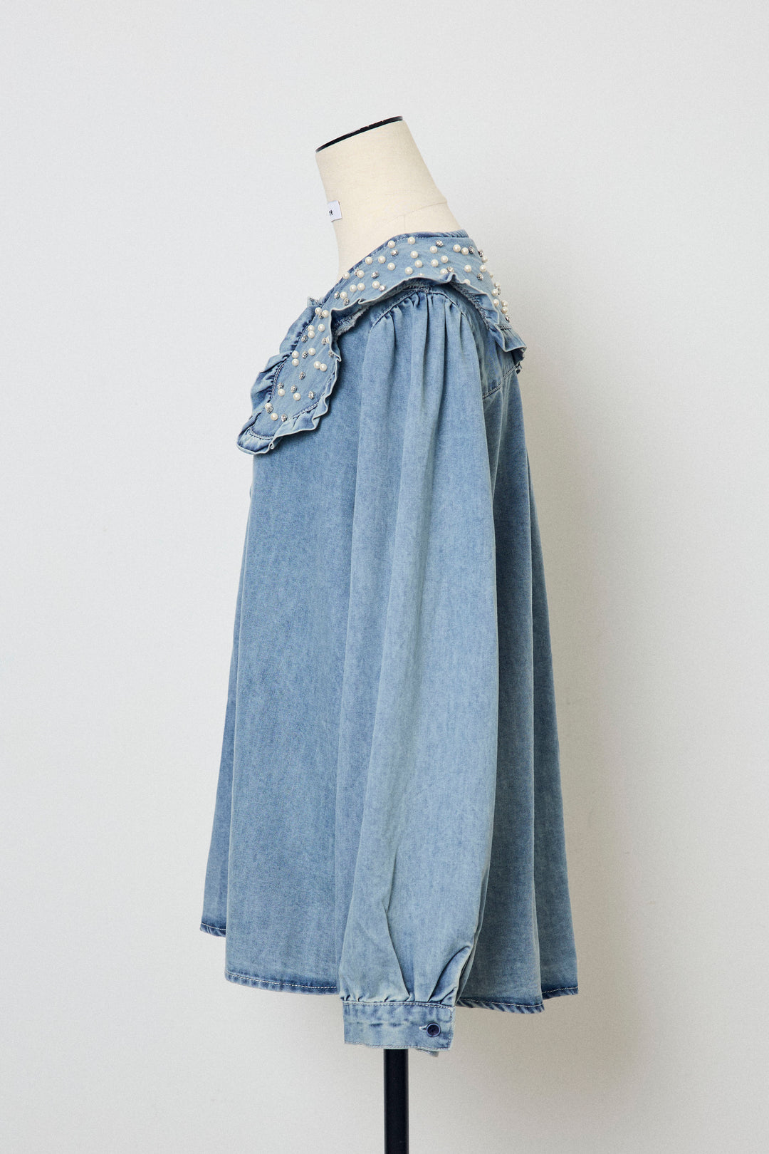 [予約]パールBIGカラーデニムシャツ