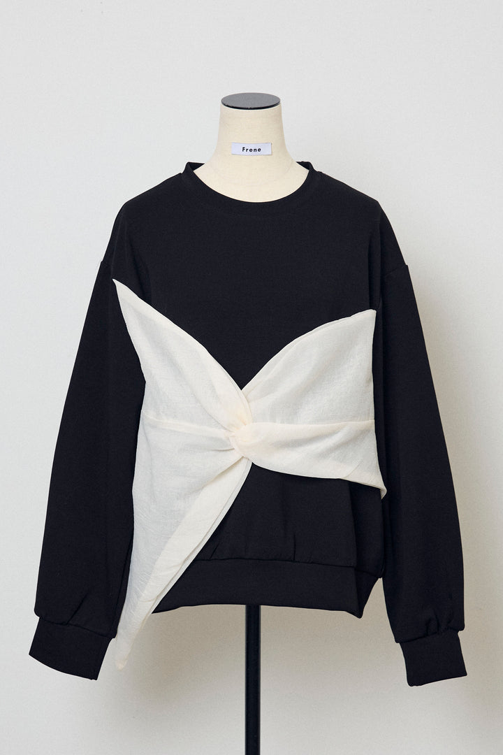 [予約]オーガンジーBIGリボンプルオーバー