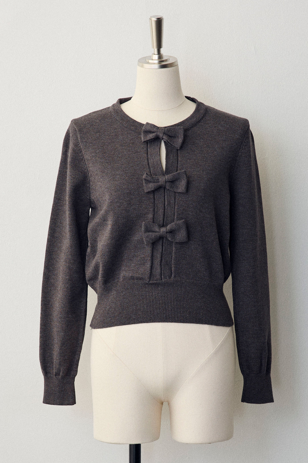 [予約]フロントリボンモチーフカーデ