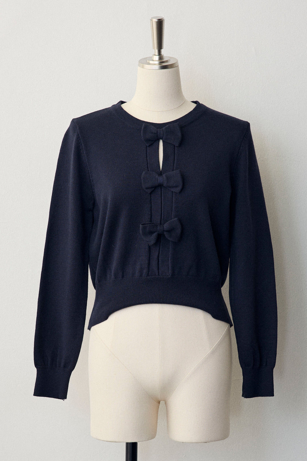 [予約]フロントリボンモチーフカーデ