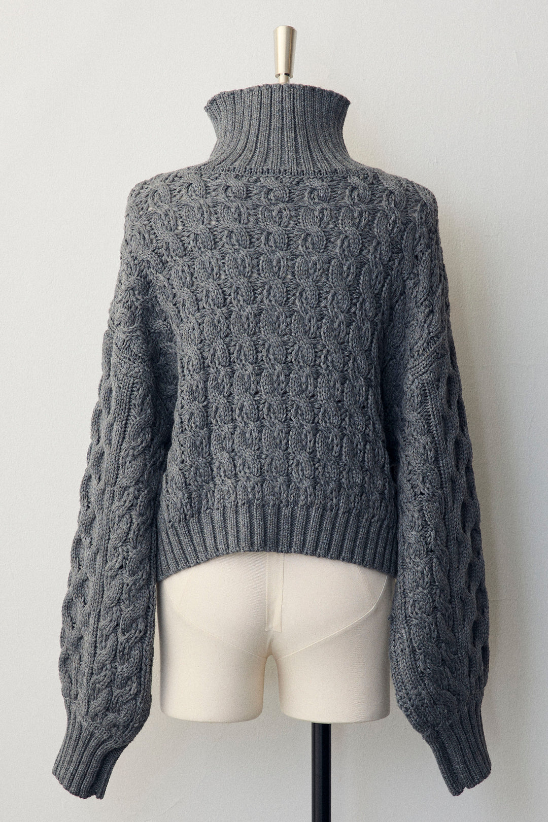 [予約]バルキーケーブルハーフジッププルオーバー