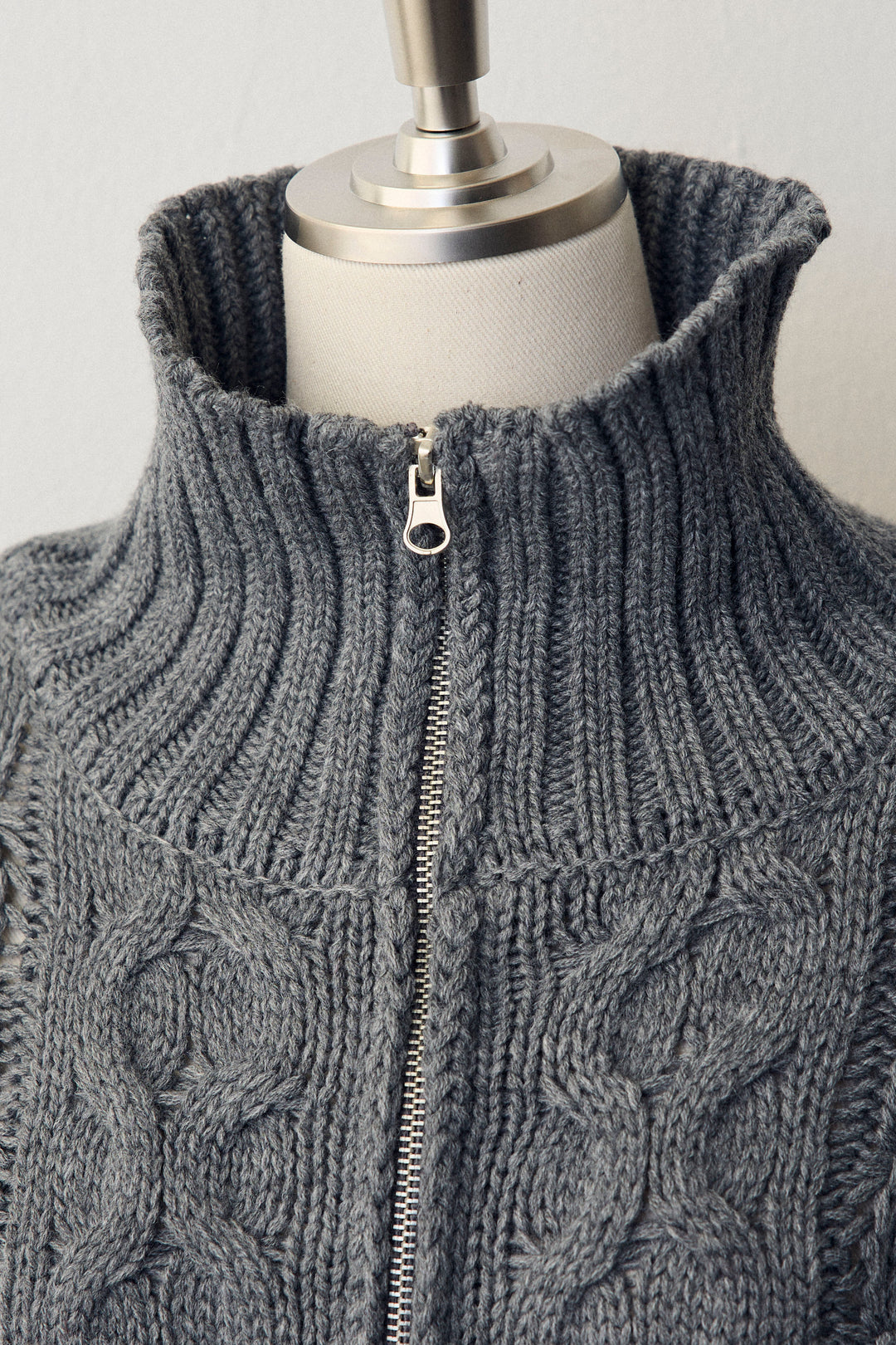 [予約]バルキーケーブルハーフジッププルオーバー