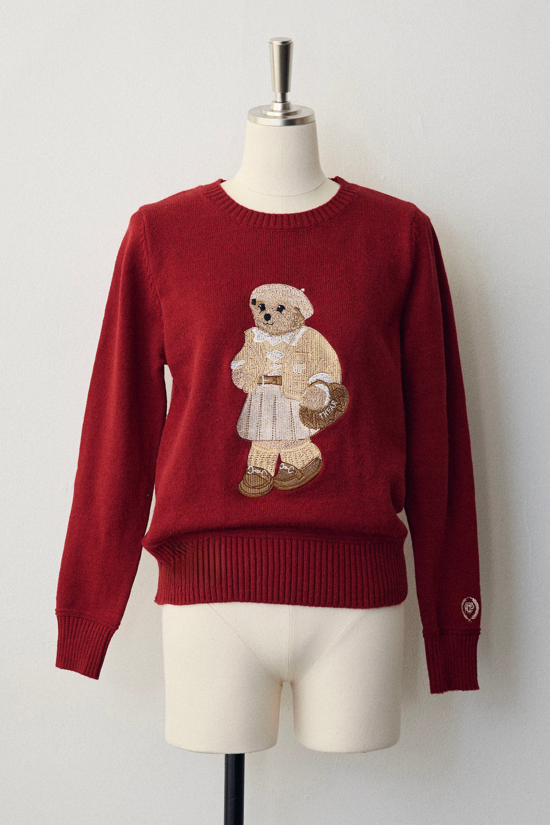 [予約]モチーフベアニットプルオーバー