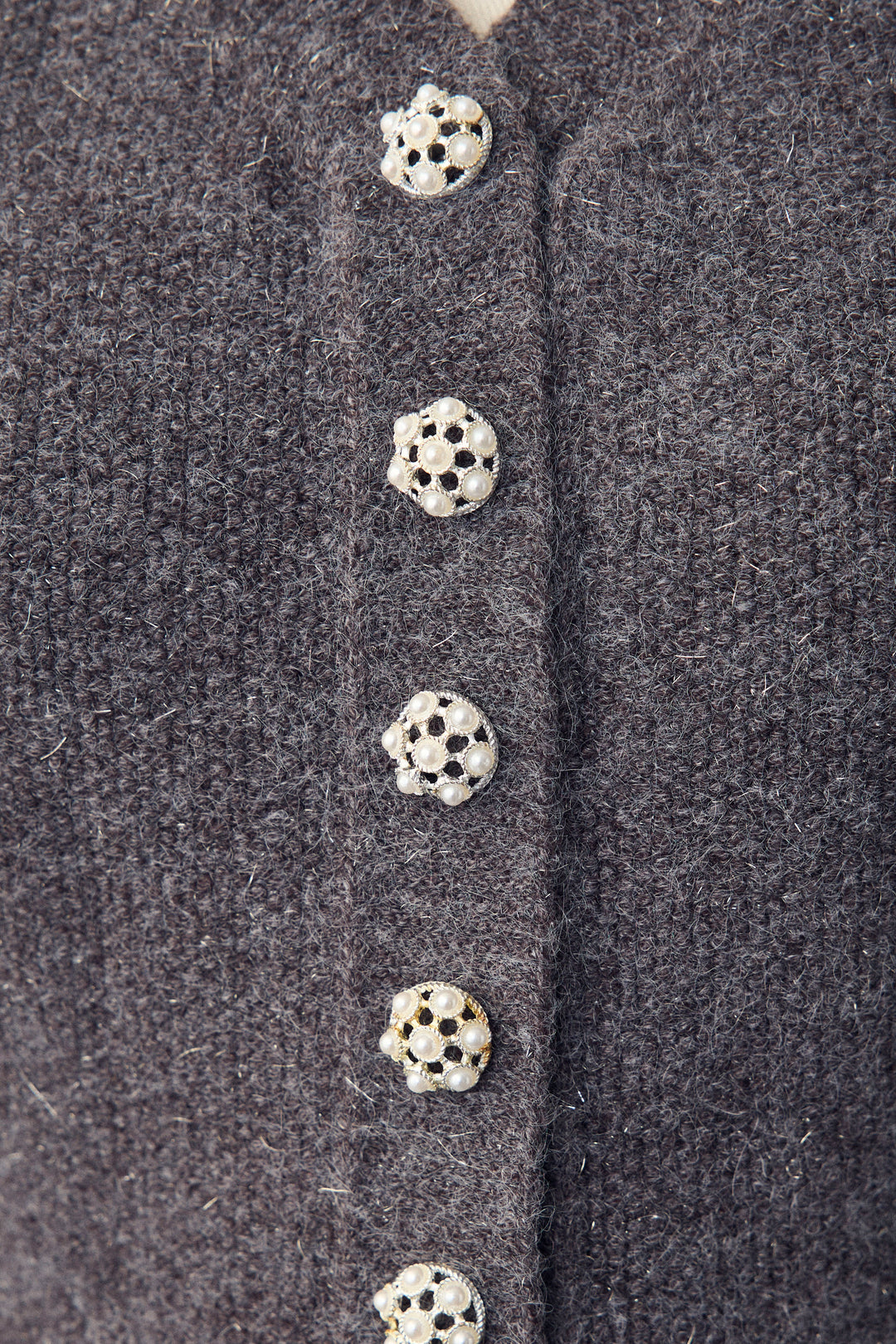 [予約]パフスリーブミニペプラムニット