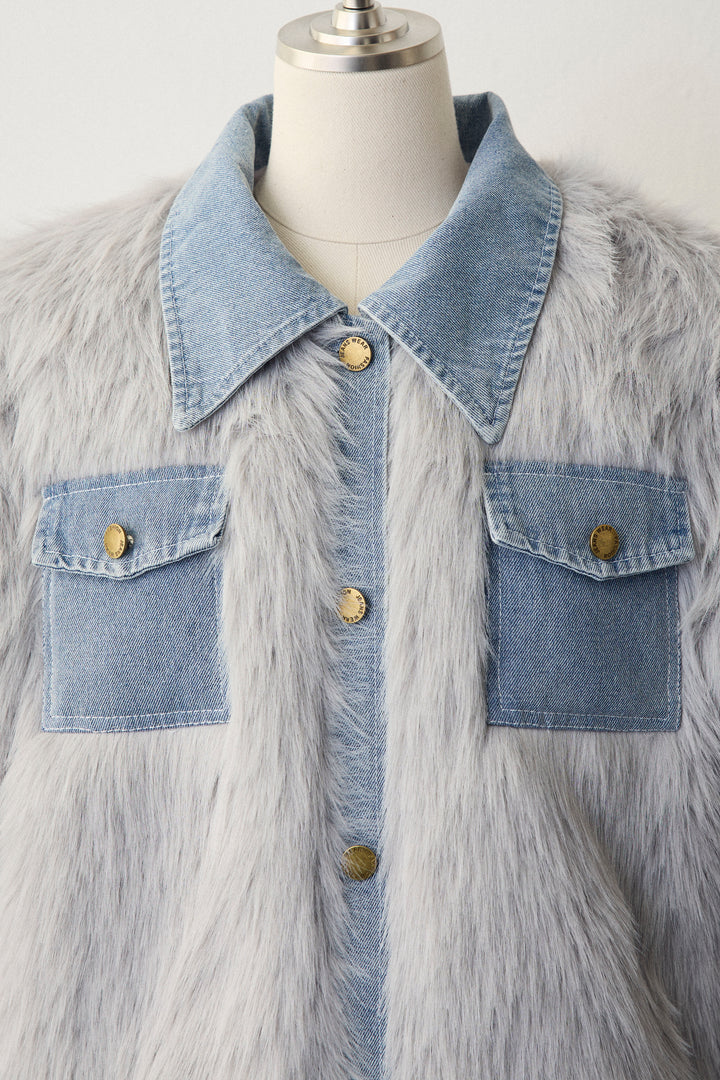 [予約]デニムシャツドッキングファージャケット