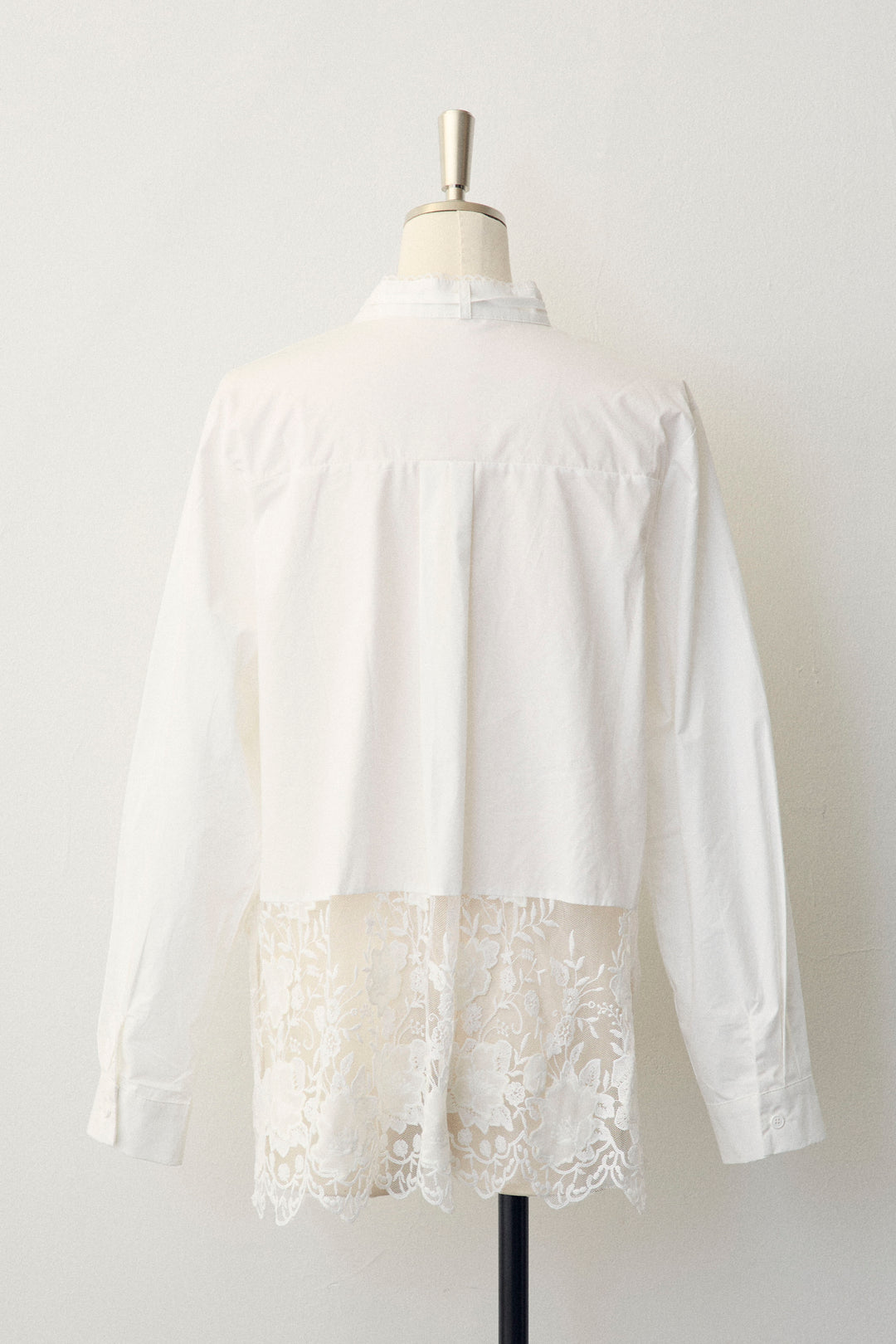 [予約]レースヘムドッキングシャツ