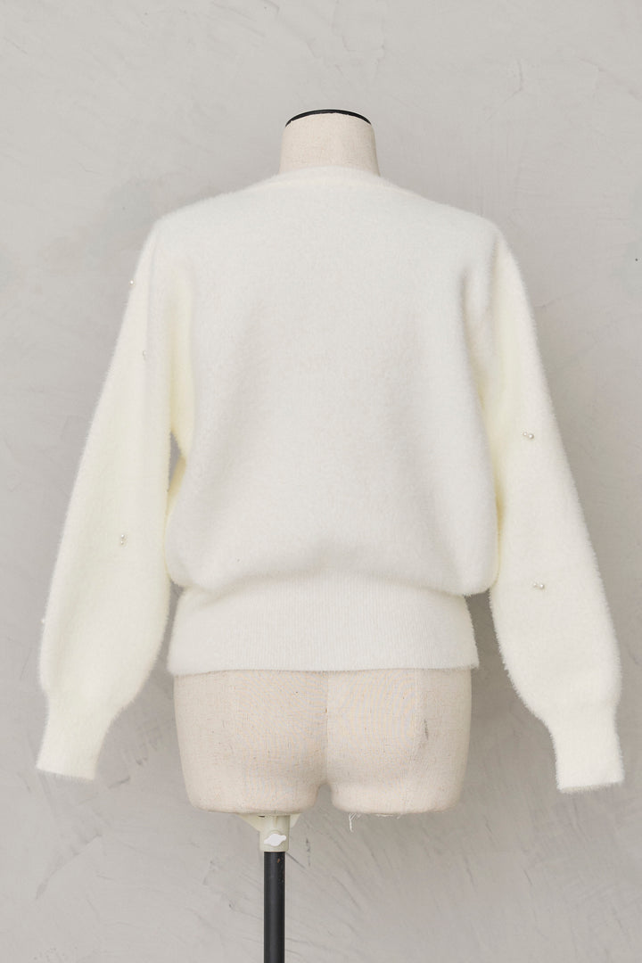 [予約]ミックスパールシャギーコーディガン