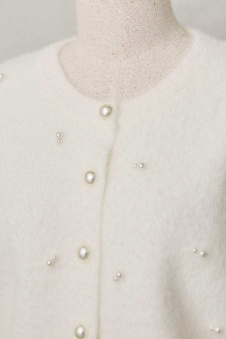 [予約]ミックスパールシャギーコーディガン