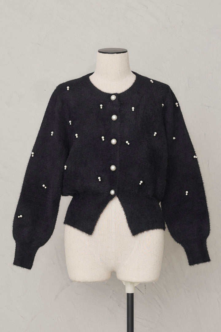 [予約]ミックスパールシャギーコーディガン