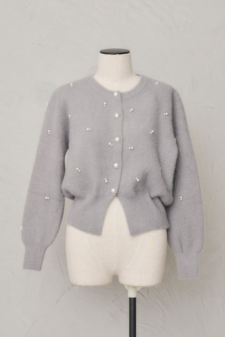 [予約]ミックスパールシャギーコーディガン