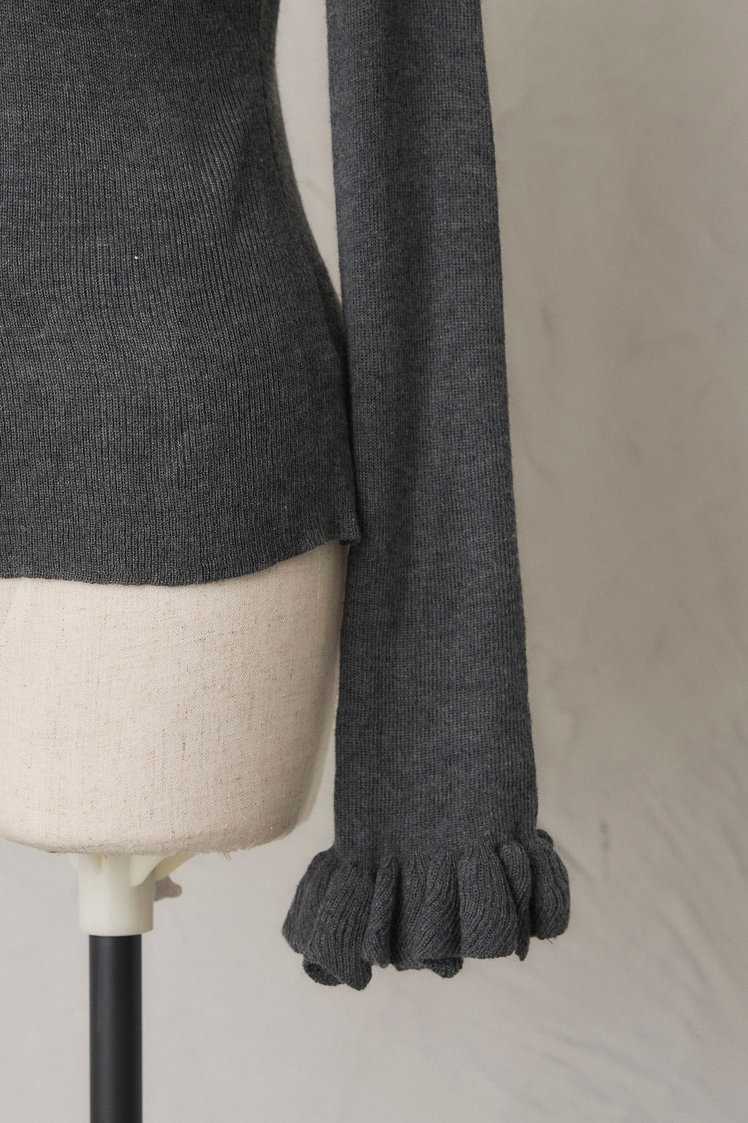 [予約]ダブルフリルカラーニットプルオーバー