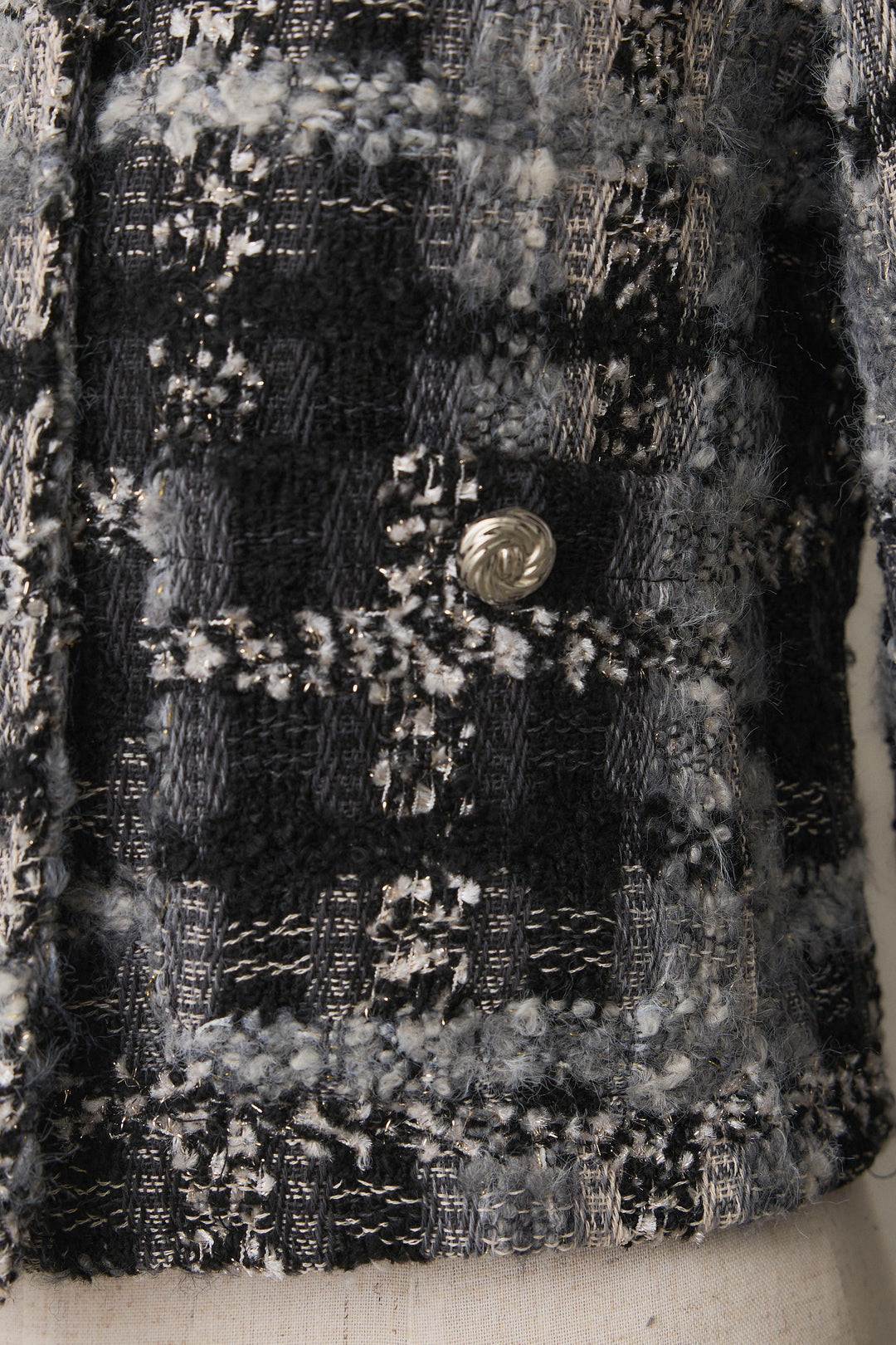 [予約]ツイードチェッククロップドジャケット