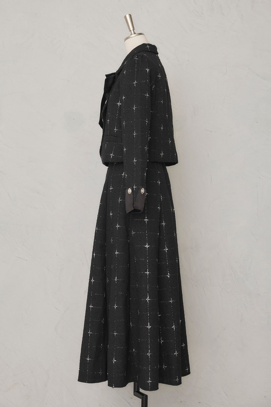 [予約]クラシックラインツイードリボン2wayセットアップ