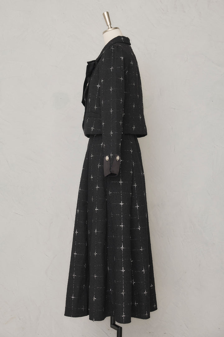 [予約]クラシックラインツイードリボン2wayセットアップ