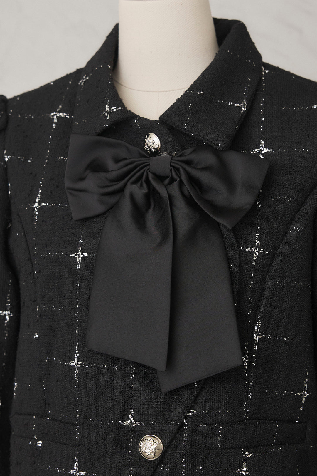 [予約]クラシックラインツイードリボン2wayセットアップ