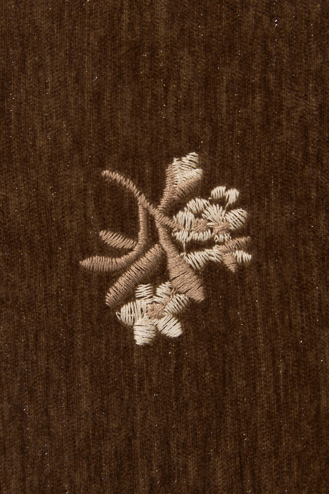 [予約]ヴィンテージフラワー刺繍ラメベロアセットアップ