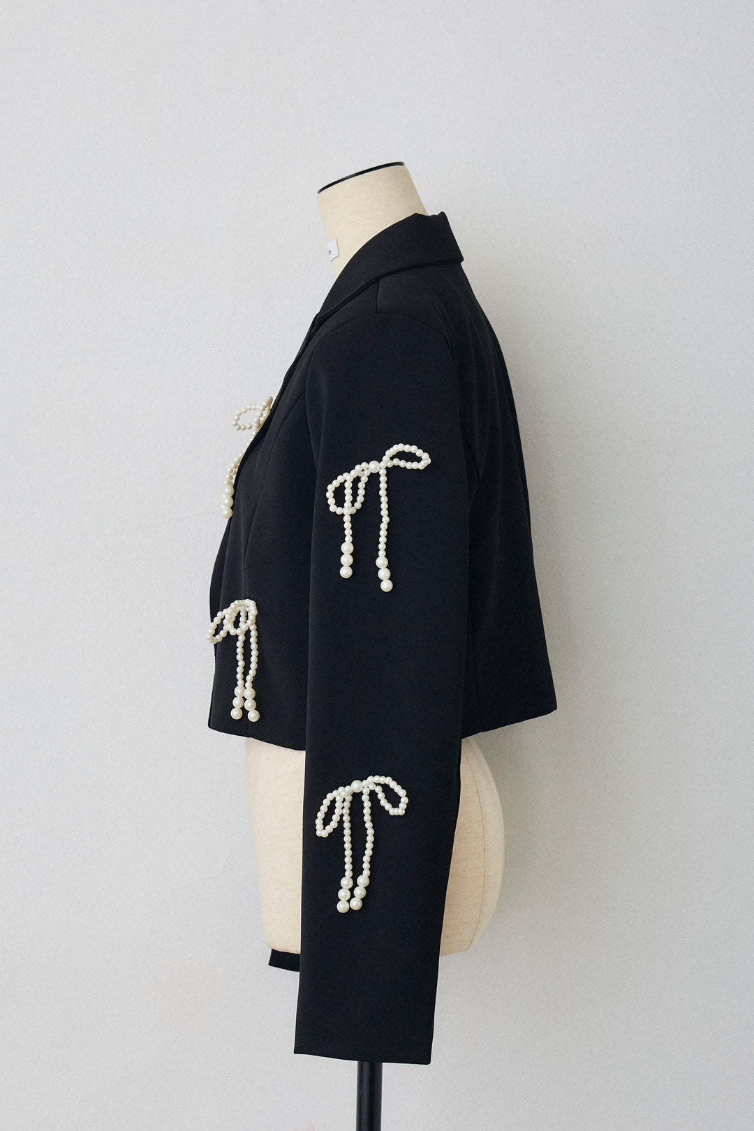 [予約]パールリボンクロップドジャケット