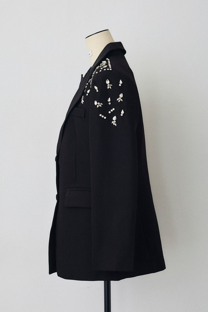 [予約]ショルダービジューマニッシュジャケット