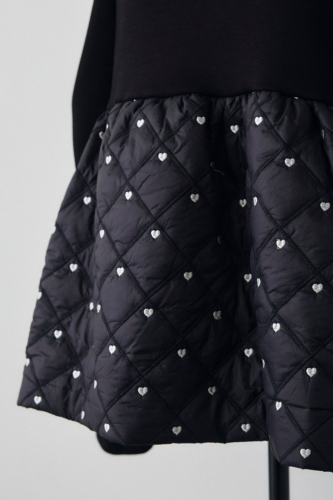 [予約]ハートキルティングドッキングぺプラムチュニック