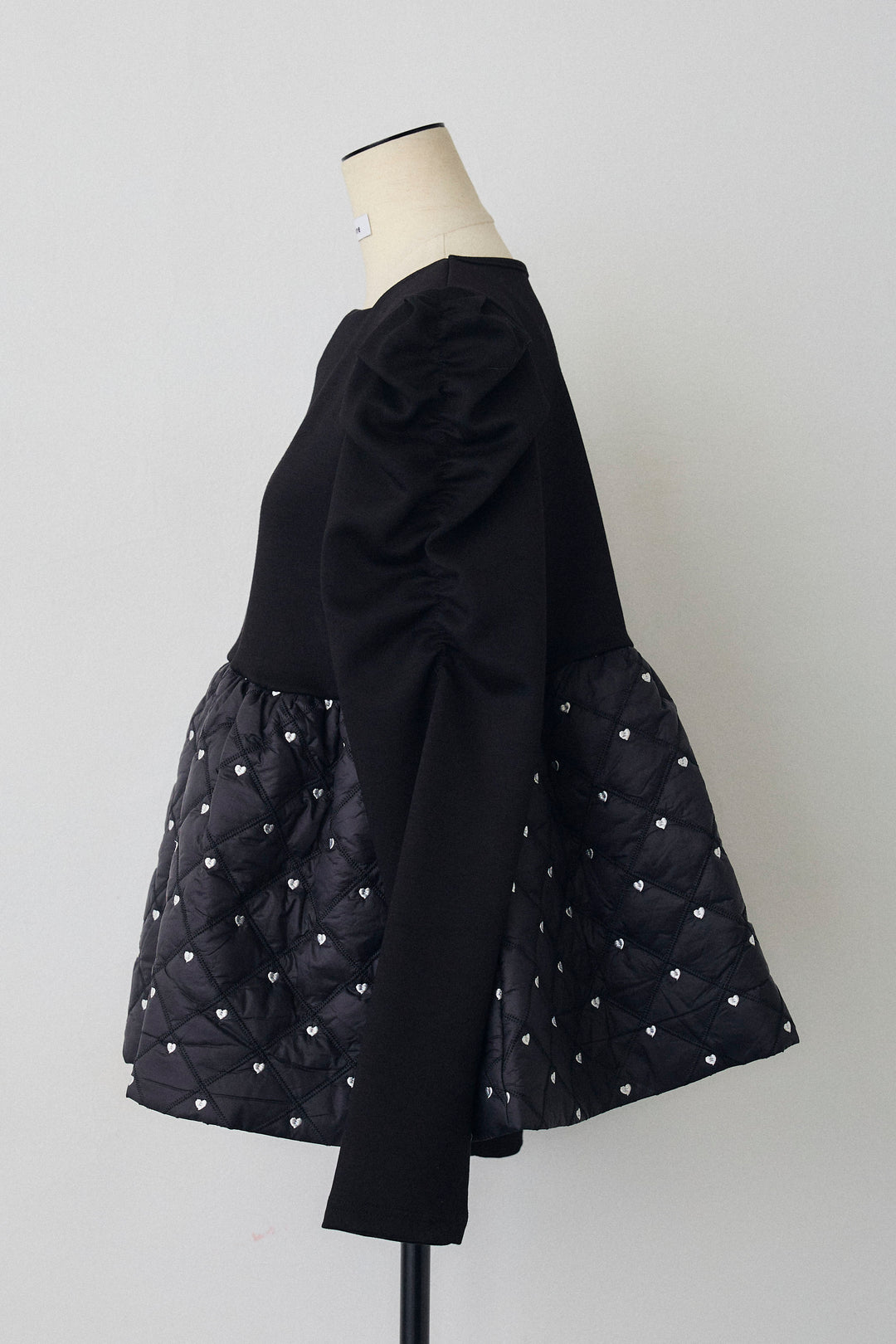 [予約]ハートキルティングドッキングぺプラムチュニック