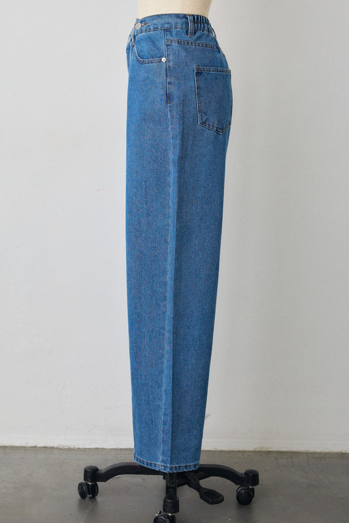 [予約]ウエストアシメデニムパンツ