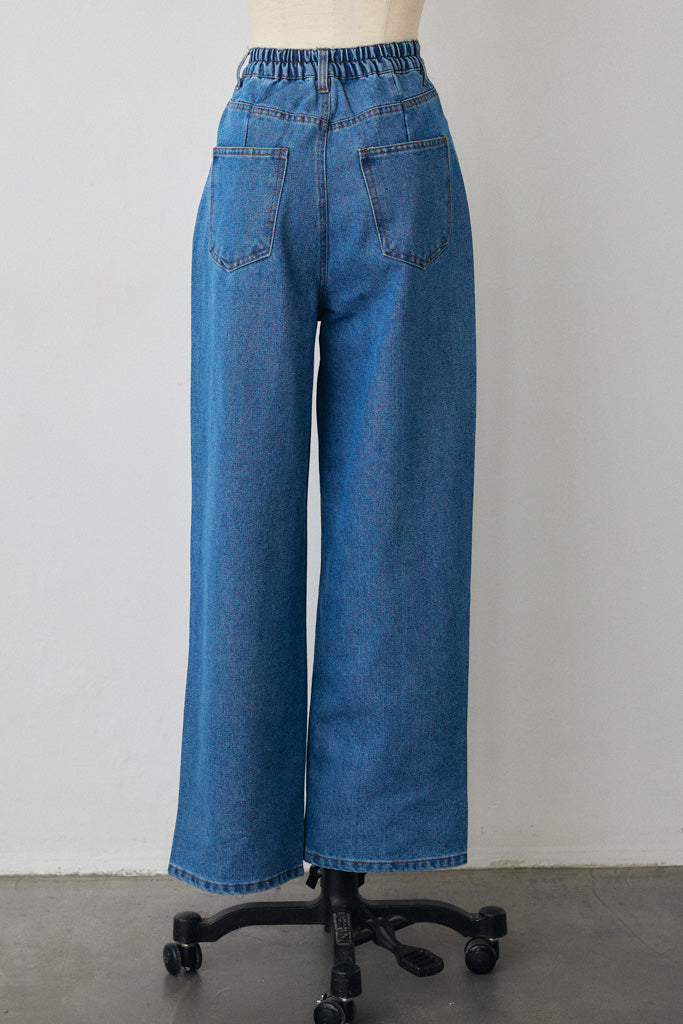 [予約]ウエストアシメデニムパンツ