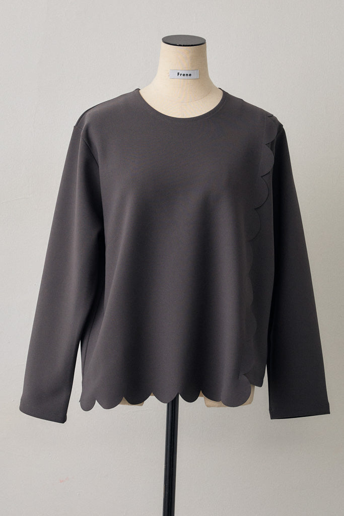 [予約]アシメスカラップポンチプルオーバー