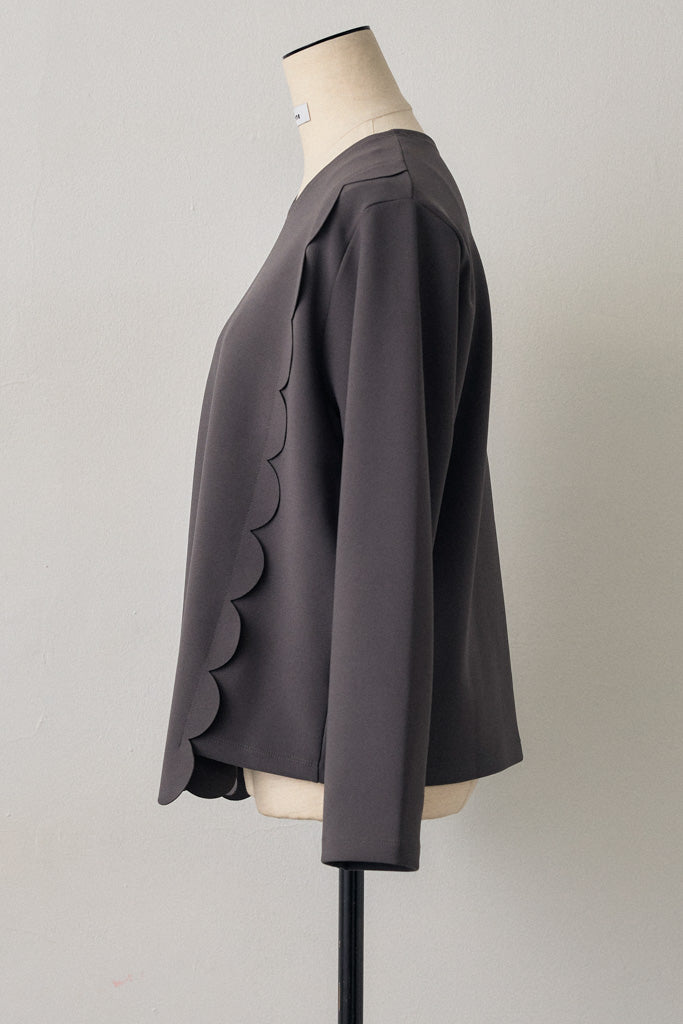 [予約]アシメスカラップポンチプルオーバー