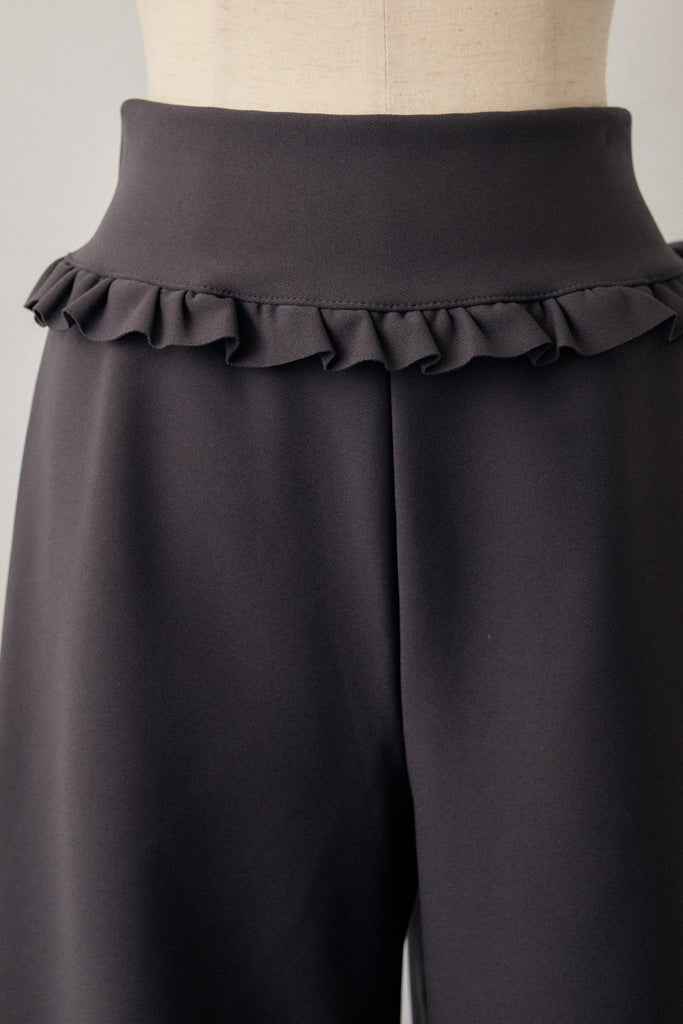 [予約]パールヘムポンチストレートパンツ