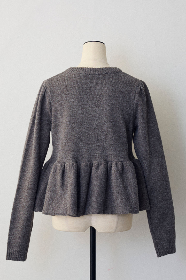 [予約]アルパカタッチバルーンヘムニットプルオーバー