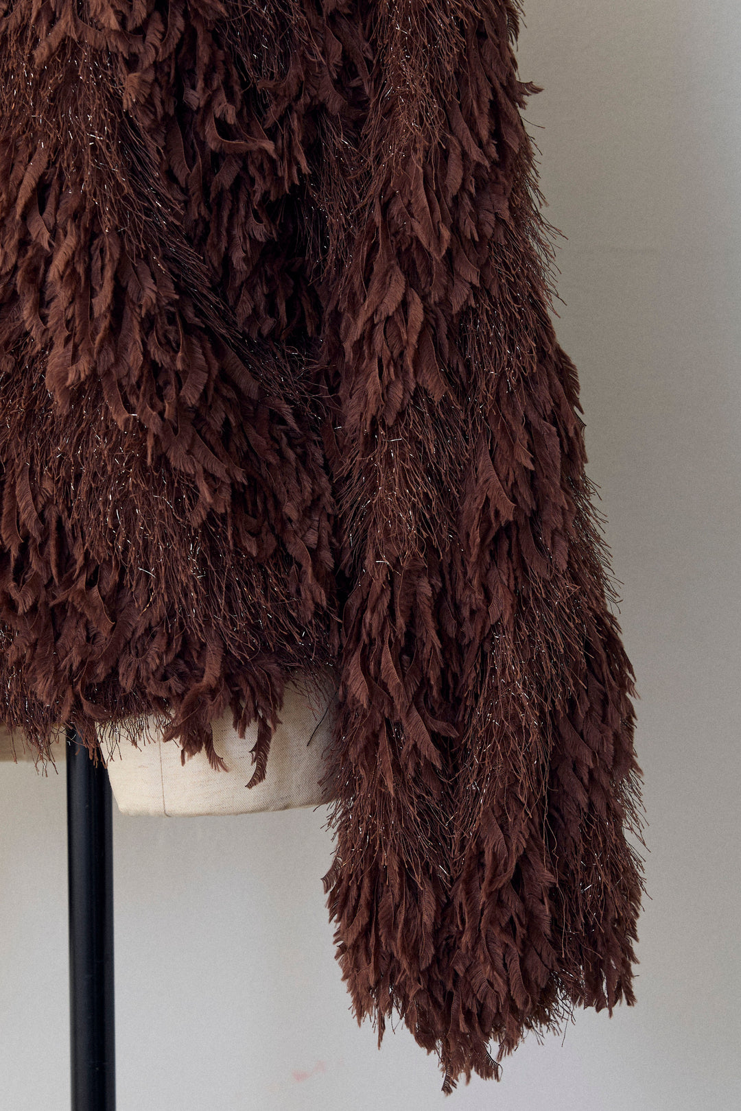 [予約]フリンジラメシャギーニットプルオーバー