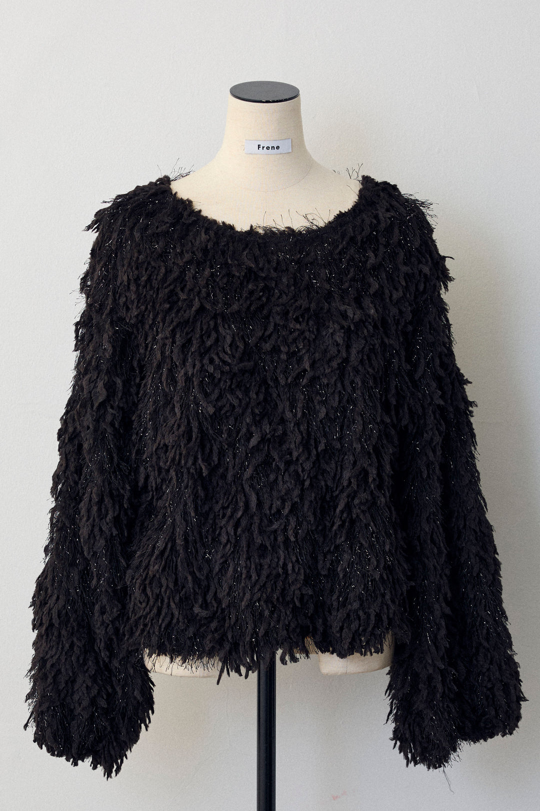 [予約]フリンジラメシャギーニットプルオーバー