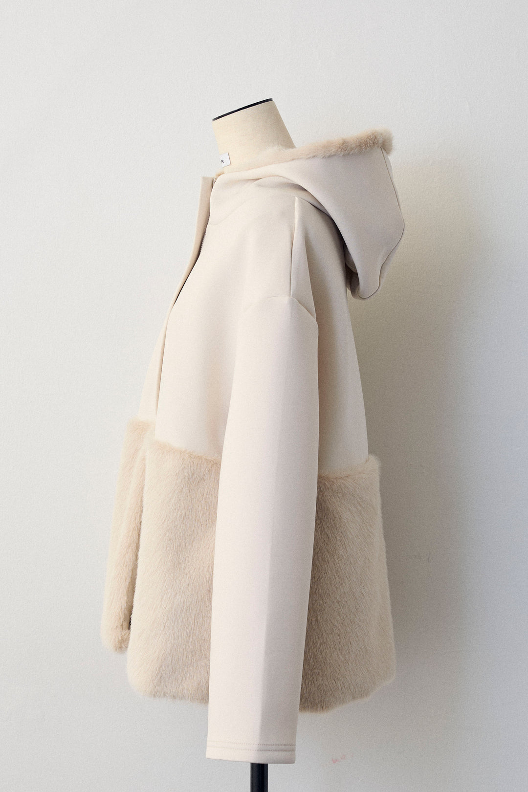 [予約]ボンディングファーフーディー異素材ジャケット