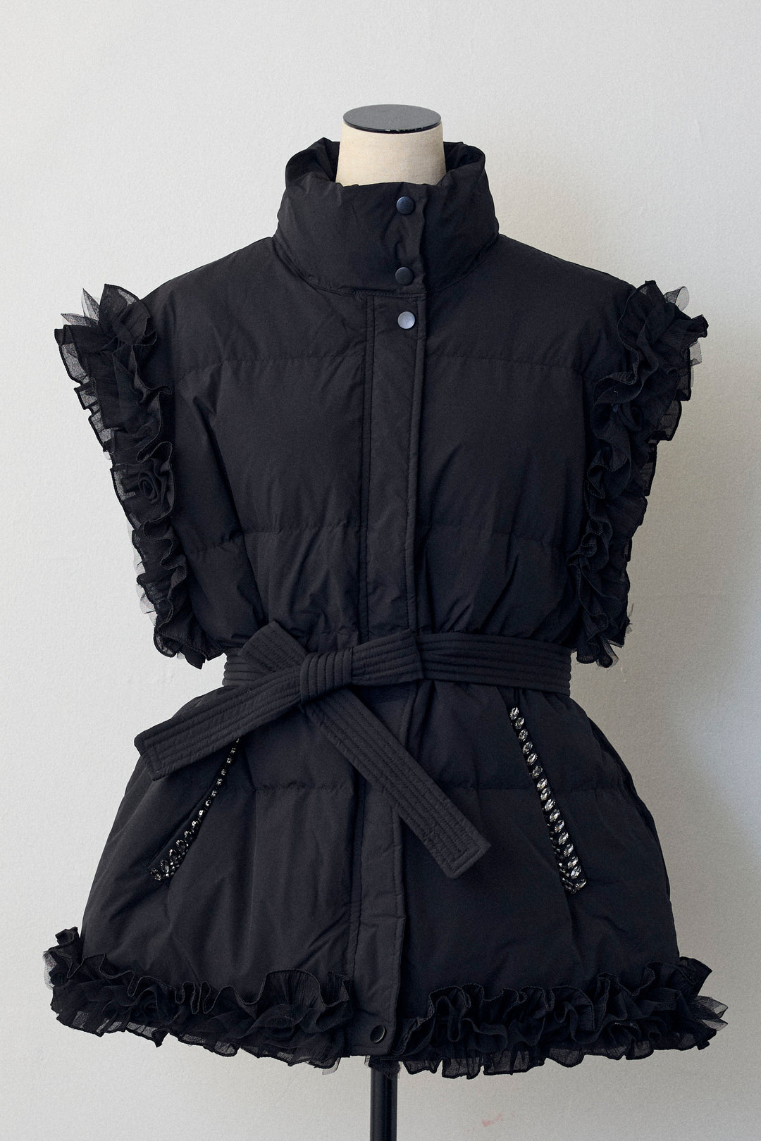 [予約]フリルチュールスリーブ美ラインベスト