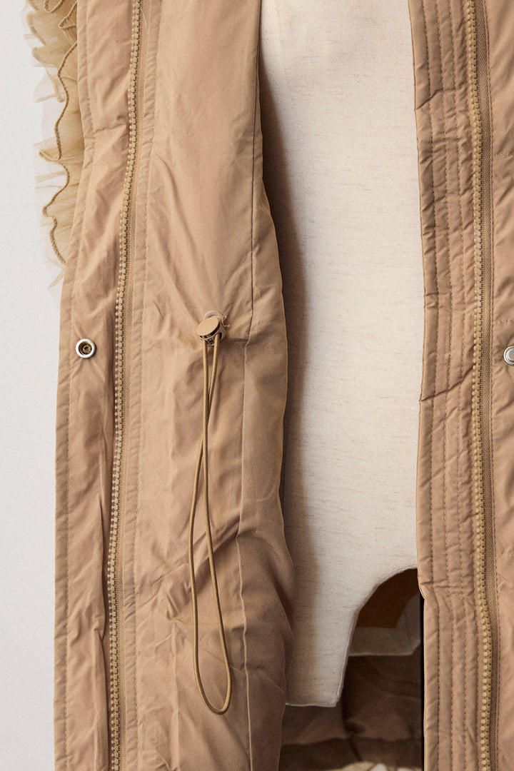 [予約]フリルチュールスリーブ美ラインベスト