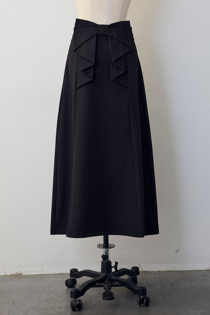 [予約]バックリボンセミフレアスカート