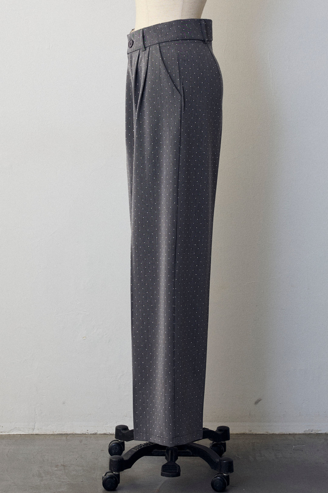 [予約]ラインストーンストレートパンツ