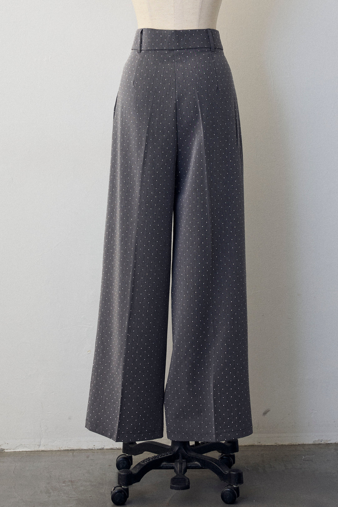 [予約]ラインストーンストレートパンツ