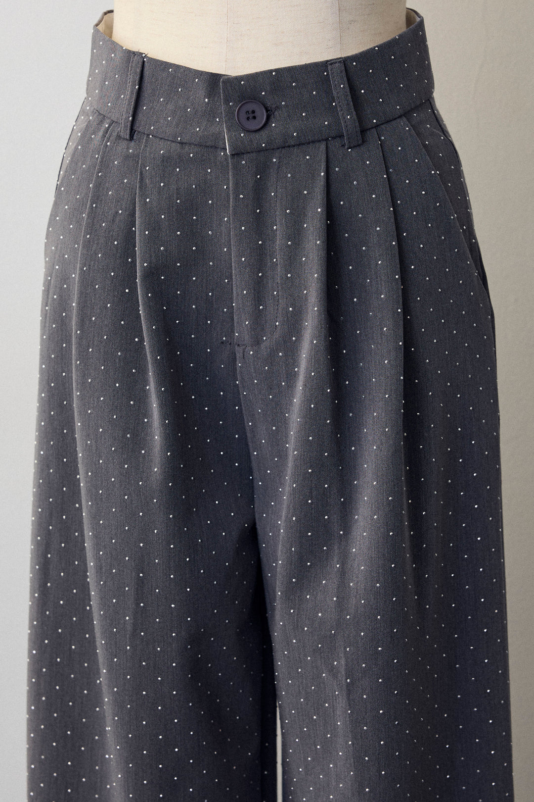 [予約]ラインストーンストレートパンツ